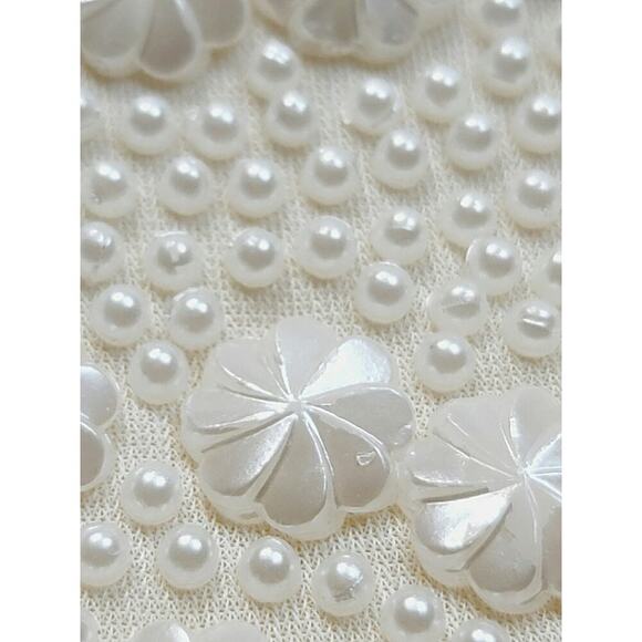 Vintage Cream Colored Pearlized Wrist Evening/Wedding Bag - Picture 8 of 12